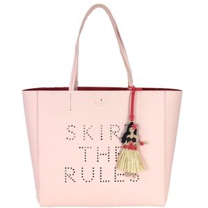 Kate Spade Pink Tote Bag with Tassel
